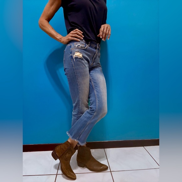 Old Gringo Olive green leather booties - great color! Sz 8.5 - Picture 12 of 17